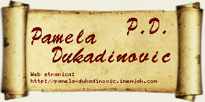 Pamela Dukadinović vizit kartica